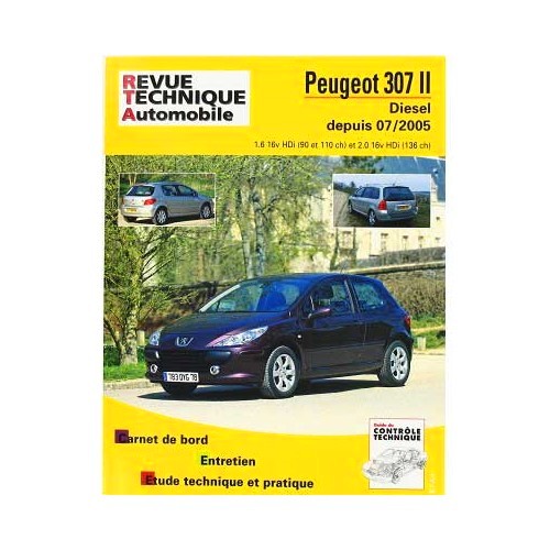  ETAI technical guide for Peugeot307 Diesel from 07/2005 - UF04531 