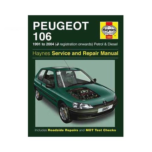  Haynes technical guide for Peugeot 106 from 91 to 2004 - UF04532 