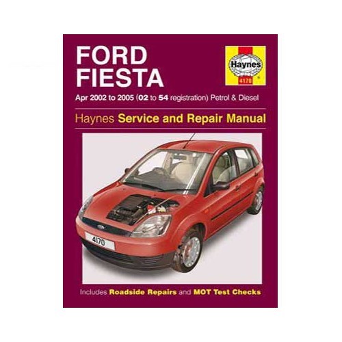     
                
                
    Revue technique Haynes pour Ford Fiesta de 2002 à 2005 - UF04534
