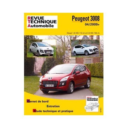  Revue technique pour Peugeot 3008 - UF04535 