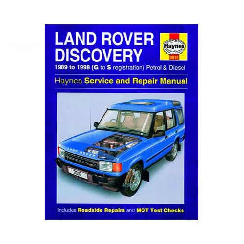  Manual de taller Haynes para Land Rover Discovery de 89 a 98 - UF04546 