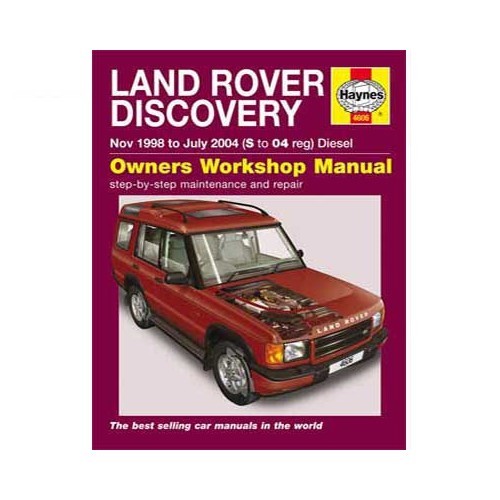     
                
                
    Haynes technical guide for Land Rover Discovery Diesel from 99 to 08/04 - UF04548
