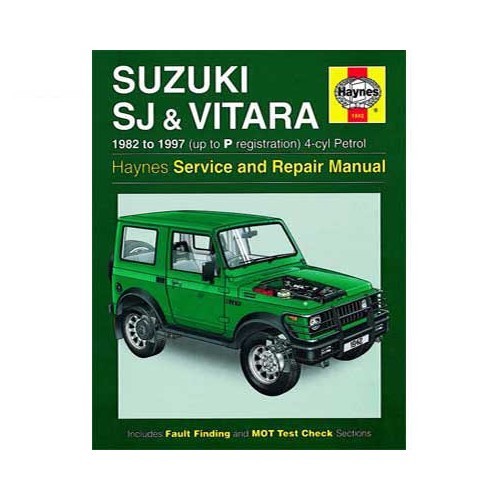  Manual de taller Haynes para Suzuki Serie SJ, Samurai y Vitara de 82 a 97 - UF04560 