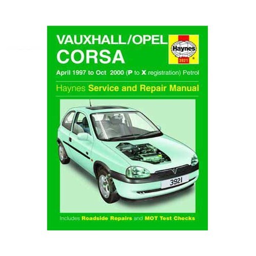  Revisão técnica da Haynes para gasolina Opel Corsa de 04/97 a 10/00 - UF04566 