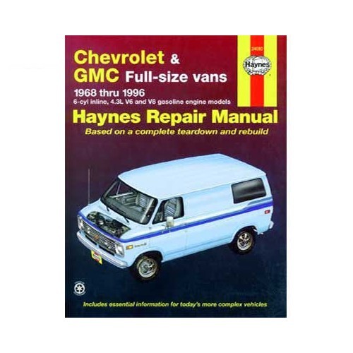  Revisão técnica da Haynes USA para Chevrolet e GMC Vans de 68 a 96 - UF04582 