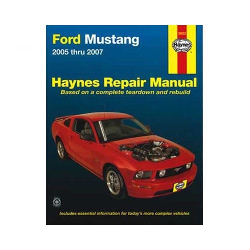  Análise técnica da Haynes USA para o Ford Mustang de 2005 a 2007 - UF04586 