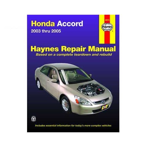  Haynes USA technical guide for Honda Accord from 2003 to 2005 - UF04590 