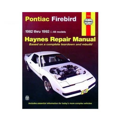  Manual de taller Haynes USA para Pontiac Firebird de 82 a 92 - UF04594 