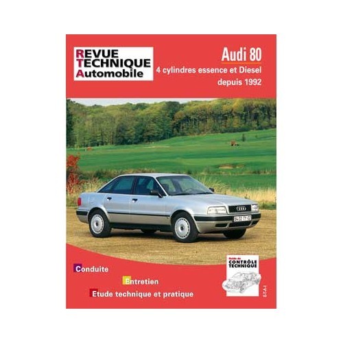  Rivista tecnica RTA per Audi 80 4 cilindri benzina e diesel dal 1992 - UF04632 