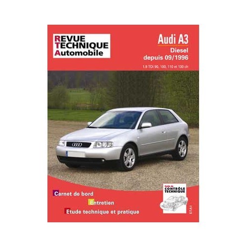  RTA revisão técnica para Audi A3 TDI de 90 a 130 hp até 06/2003 - UF04634 