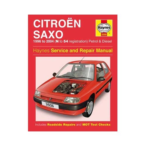  Haynes technical guide for Citroën Saxo petrol and Diesel from 96 to 2004 - UF04649 