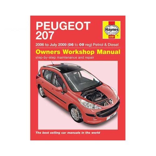  Haynes technisch verslag voor Peugeot 207 van 2006 tot juli 2009 - UF04652 
