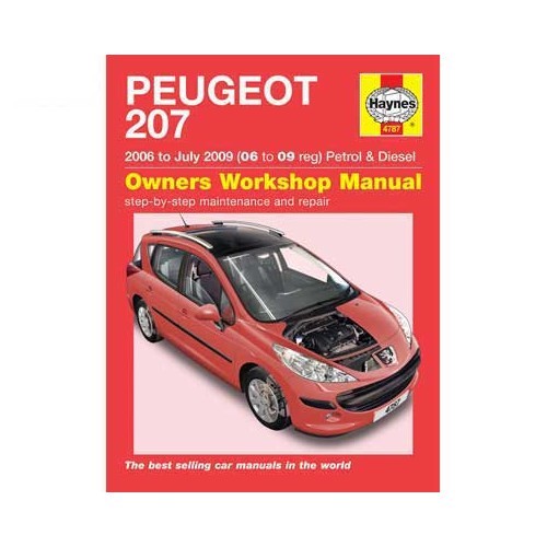     
                
                
    Haynes technical guide for Peugeot 207 from 2006 to July 2009 - UF04652
