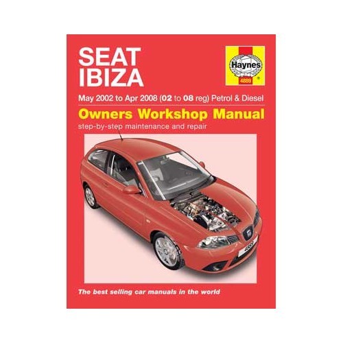  Manual de taller Haynes para Seat Ibiza de 2002 a 2008 - UF04656 