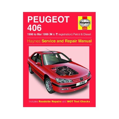  Manual de taller Haynes para Peugeot 406 gasolina y diésel de 1996 a 1999 - UF04664 