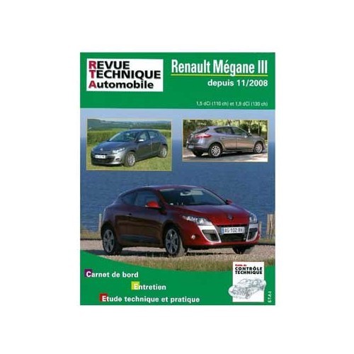 ETAI technical guide for Renault Megane 3 from 11/2008 - UF04674 