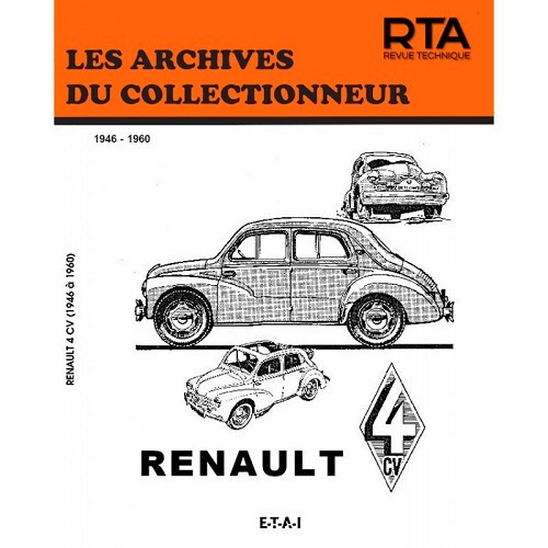  Les archives du collectionneur ETAI - N°10 Renault 4CV (1946-1960) - UF04682 