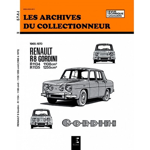    
                
                
    Les archives du collectionneur ETAI - N°25 Renault 8 Gordini (1965-1970) - UF04684
