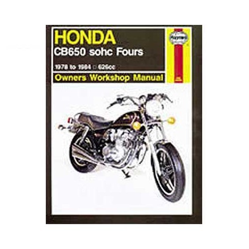  Revisão técnica da Haynes para fornos Honda CB 650 SOHC de 78 a 84 - UF04800 