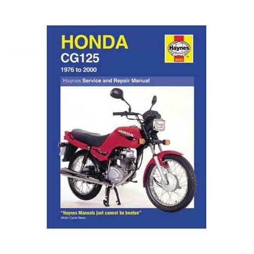  Haynes technisch verslag voor Honda CG 125 van 76 tot 2005 - UF04802 