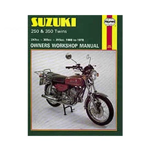  Manual de taller Haynes para Suzuki 250 y 350 Twins de 69 a 78 - UF04804 