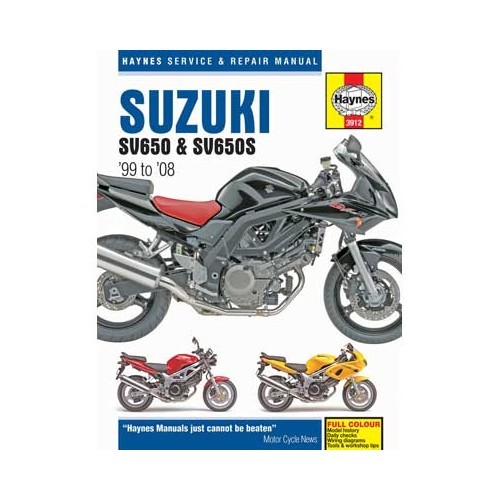  Revue technique Haynes pour Suzuki SV650 de 99 à 08 - UF04807 