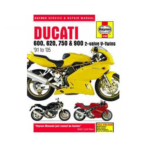  Revisão técnica Haynes para Ducati 600, 620, 750 e 900 de 91 a 2005 - UF04808 