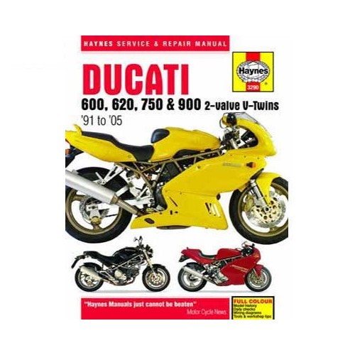     
                
                
    Revisione tecnica Haynes per Ducati 600, 620, 750 e 900 dal 91 al 2005 - UF04808
