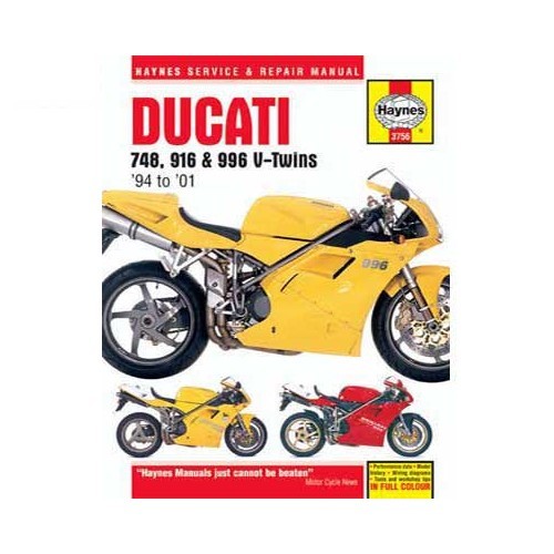  Ducati 748, 916 e 996 4S revisão técnica de 1994 a 2001 - UF04809 