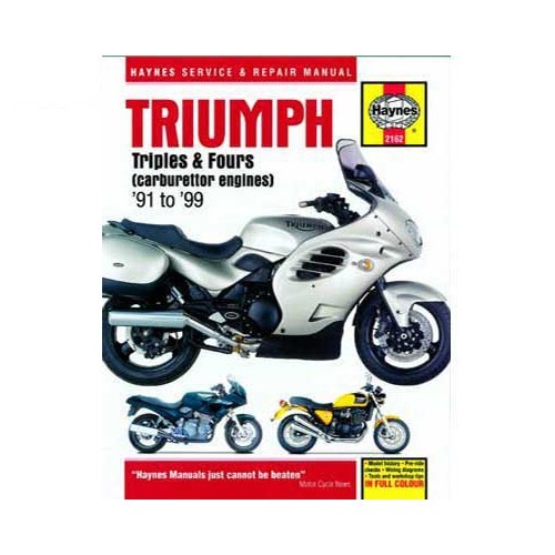     
                
                
    Revisione tecnica Haynes per Triumph Triples e Fours dal 91 al 99 - UF04828
