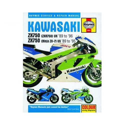  Haynes technical guide for Kawasaki ZX750 from 89 to 96 - UF04832 