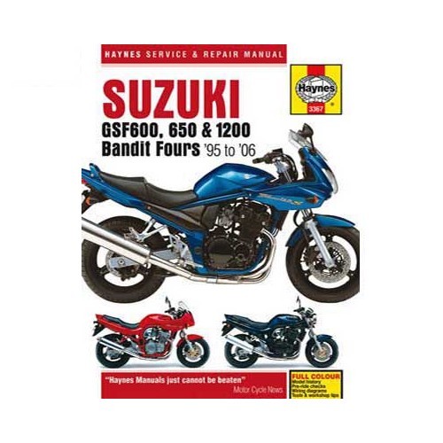  Revisão técnica da Haynes para Suzuki GSF 600, 650 e 1200 Bandit (95-06) - UF04834 