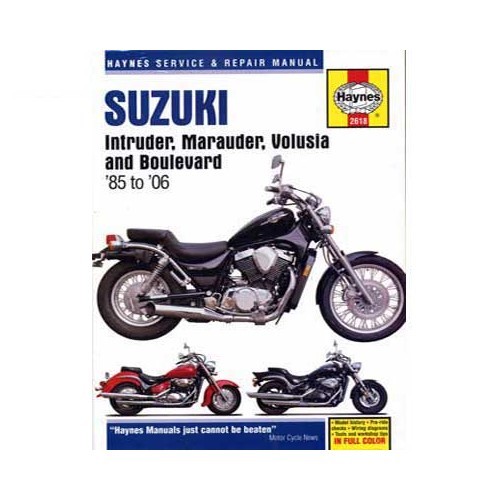     
                
                
    Revue technique Haynes pour Suzuki Intruder, Marauder, Volusia & Boulevardde 85 à 2006 - UF04836
