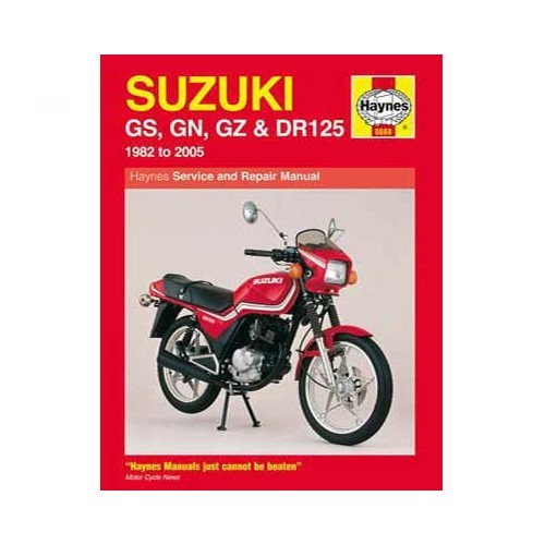  Haynes technisch overzicht voor Suzuki GS GN GZ en DR 125 van 82 tot 2005 - UF04838 