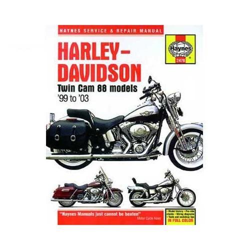  Haynes technisch overzicht voor Harley Davidson Twin Cam 88 van 99 tot 03 - UF04858 