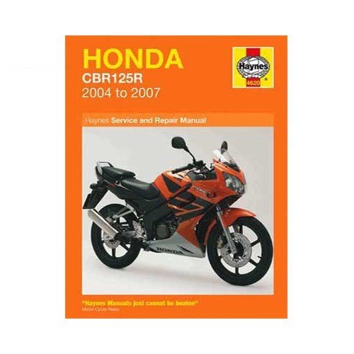  Haynes technical guide for Honda CB125R from 2004 to 2007 - UF04860 