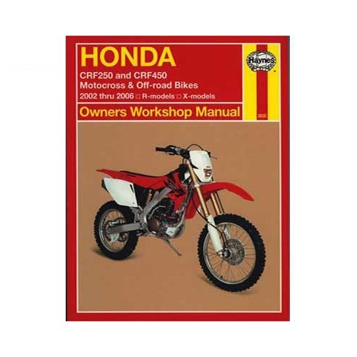  Haynes technical guide for Honda CRF250 and CRF450 from 02 to 06 - UF04862 