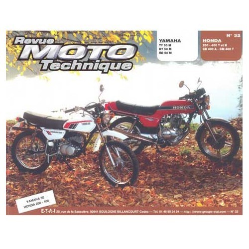  French Motorbike Technical Magazine No. 32: Honda CB 400 A & CM 400 T - UF04863 
