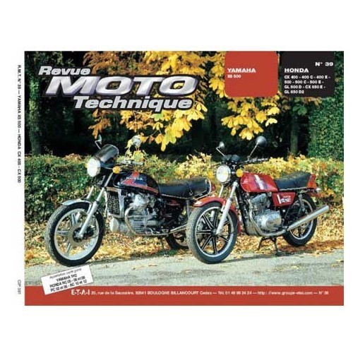  French Motorbike Technical Magazine No. 39: Honda CX/GL & Yamaha XS 500 - UF04867 