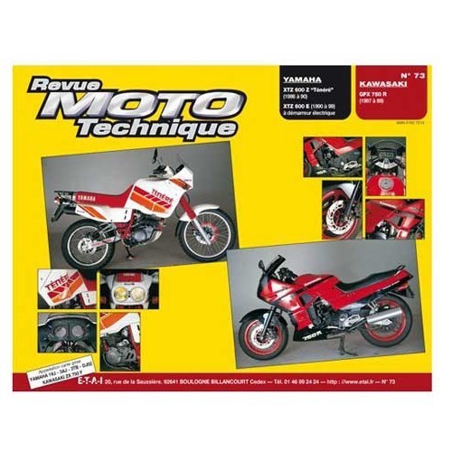  Revista Moto Technique N°73 : Kawasaki GPX 750 R & Yamaha XTZ 600 - UF04869 