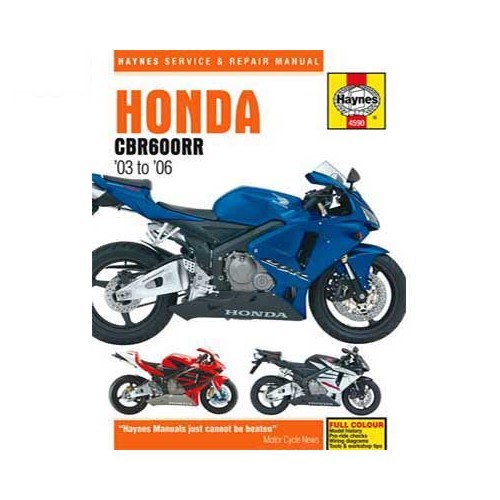  Haynes technical guide for Honda CBR600RR from 03 to 06 - UF04874 