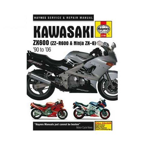  Technische Übersicht Haynes für Kawasaki ZX600 (Ninja ZX-6) Öfen von 90 bis 06 - UF04886 