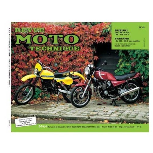  French Motorbike Technical Magazine No. 43: Yamaha XJ 650 & Suzuki 125 RM / 175 PE - UF04887 