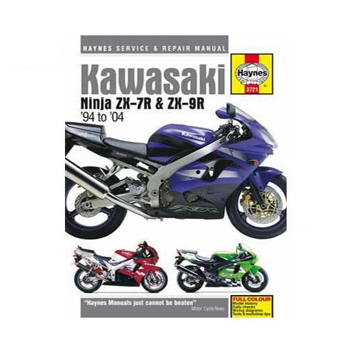  Revisione tecnica Haynes per Kawasaki Ninja ZX-7R e ZX-9R dal 94 al 04 - UF04890 