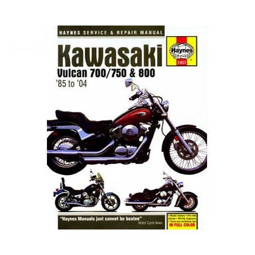  Haynes technical guide for Kawasaki Vulcan 700/750 and 800 from 85 to 04 - UF04892 
