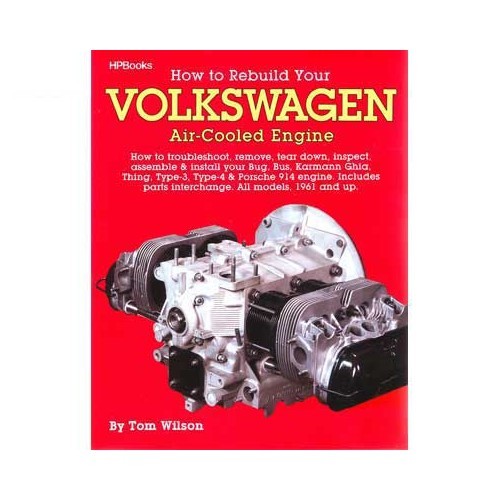  Book: "How to Rebuild Your Volkswagen Air-Cooled Engine" - UF04920 