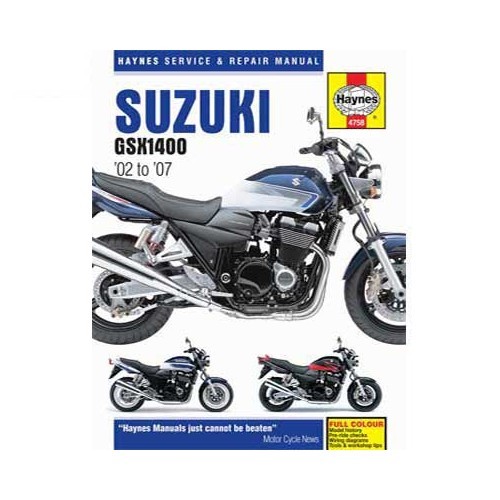  Haynes technical guide for Suzuki GSX1400 02-07 - UF04954 
