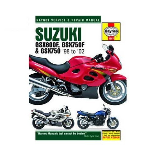  Haynes technical guide for Suzuki GSX600/750F and GSX750 98-02 - UF04955 