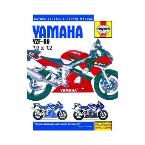  Haynes technical guide for Yamaha YZF-R6 from 98 to 2002 - UF04960 