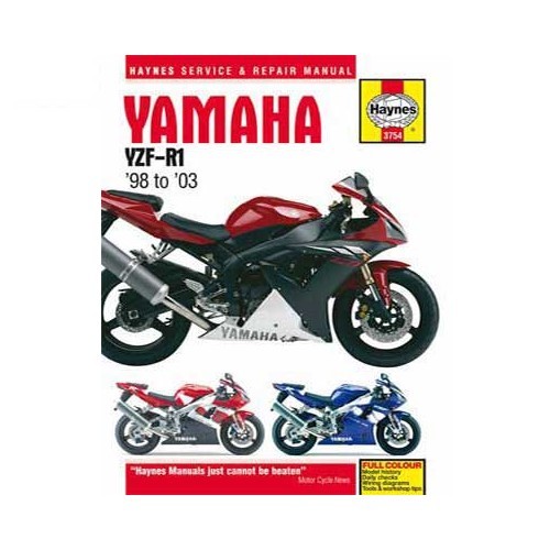     
                
                
    Haynes technical guide for Yamaha YZF-R1 from 98 to 03 - UF04962
